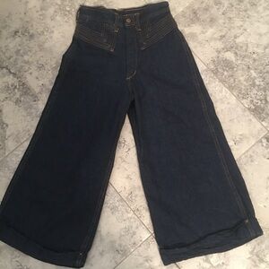 Vintage Jean Gaucho Pants 70’s.